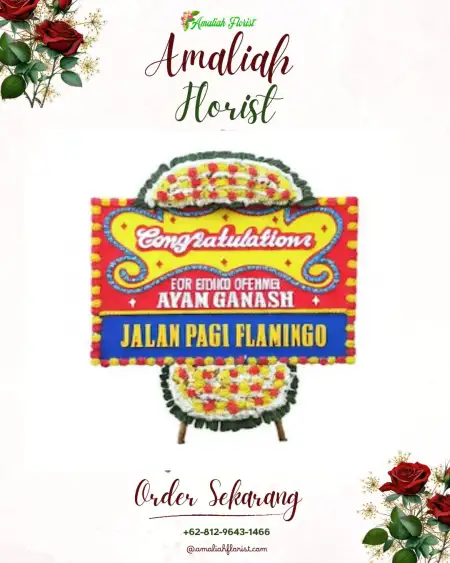 Sewa Papan Bunga Pantai Sederhana